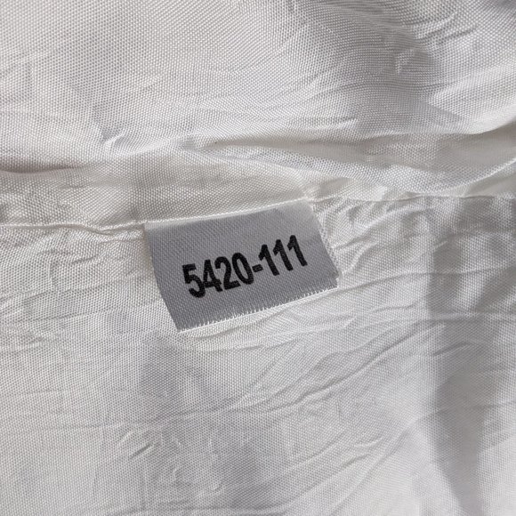 Romantic white linen pencil fishtail skirt with lace details - Picture 15 of 15